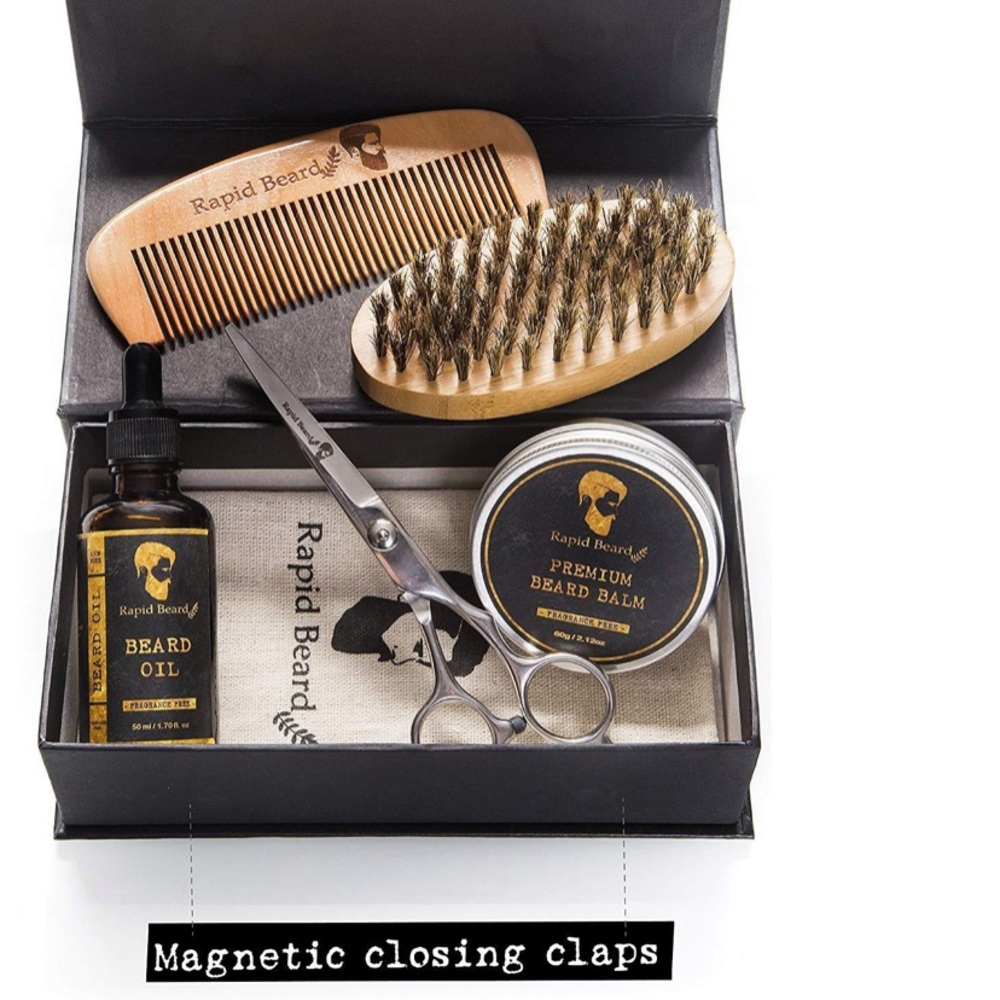 Rapid beard grooming kit for men
